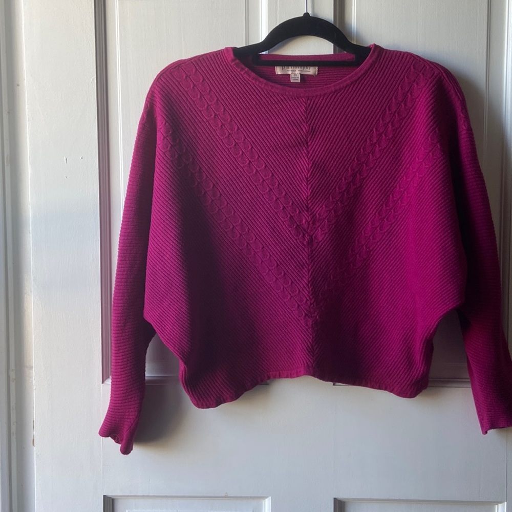 Philosophy Republic Clothing Women’s Knit SweaterHot Pink Crewneck Size 3x